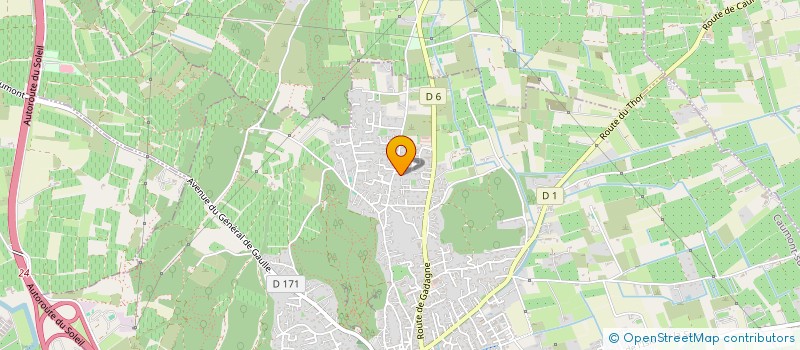 localisation de l'entreprise SCI ASM  CAUMONT-SUR-DURANCE