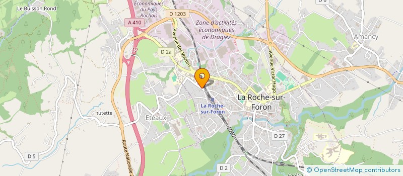 localisation de l'entreprise SCI ASM74800  LA ROCHE-SUR-FORON