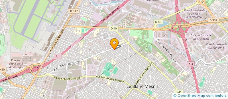 localisation de l'entreprise SCI ASMAA à LE BLANC-MESNIL