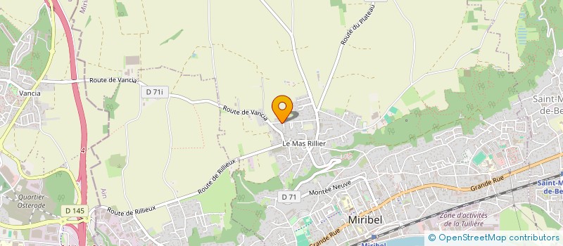localisation de l'entreprise SCI ASMIK à MIRIBEL