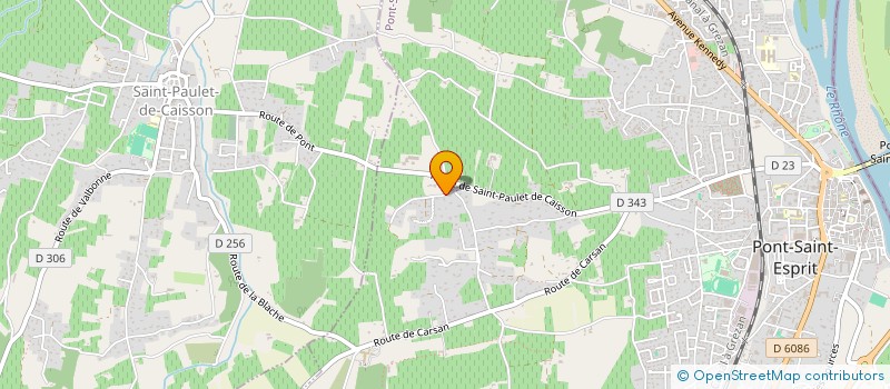 localisation de l'entreprise SCI ASMJH  PONT-SAINT-ESPRIT