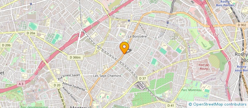 localisation de l'entreprise SCI ASMN à MONTREUIL