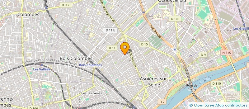 localisation de l'entreprise SCI ASN 74 ZOLA à ASNIERES-SUR-SEINE