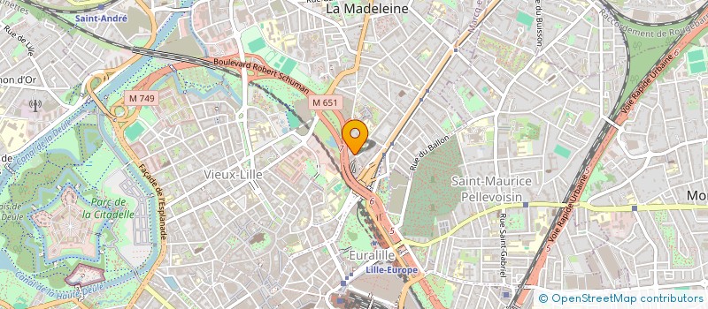 localisation de l'entreprise SCI ASNIERES ILOT B1 à LA MADELEINE