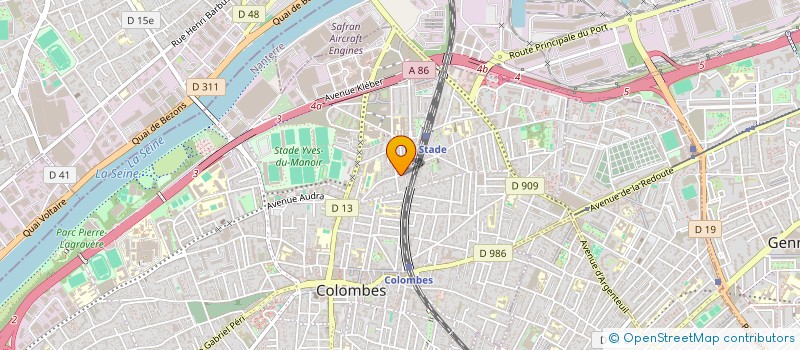 localisation de l'entreprise SCI ASNIERES VOLTAIRE  COLOMBES