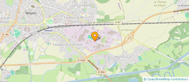 localisation de l'entreprise SCI ASNOR à NOYON