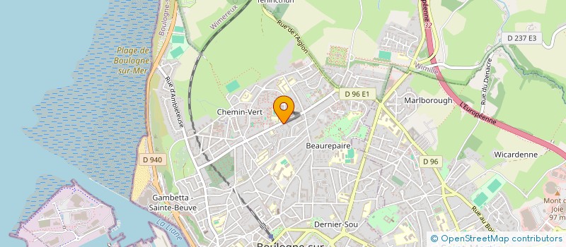 localisation de l'entreprise SCI ASO à BOULOGNE-SUR-MER