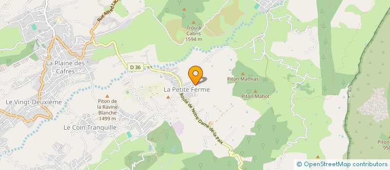 localisation de l'entreprise SCI ASO  LE TAMPON