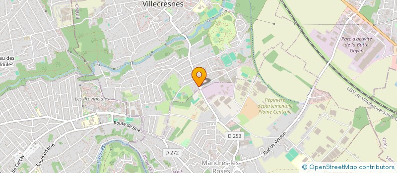 localisation de l'entreprise SCI ASOBRAB  VILLECRESNES