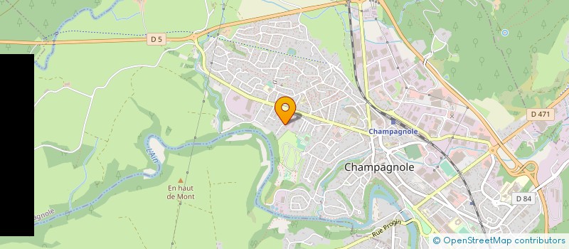 localisation de l'entreprise SCI ASOCA 97  CHAMPAGNOLE