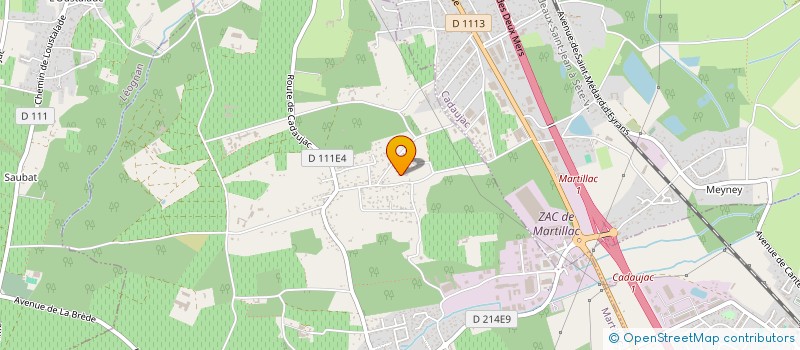 localisation de l'entreprise SCI ASOS  MARTILLAC