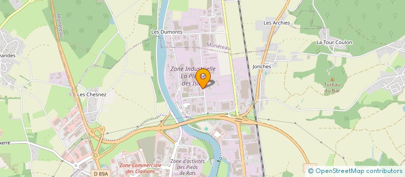 localisation de l'entreprise SCI ASPECT IMMO à AUXERRE