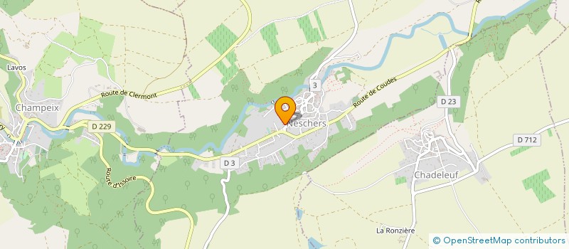 localisation de l'entreprise SCI ASPHALTE  NESCHERS