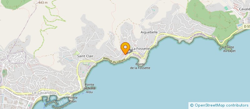 localisation de l'entreprise SCI ASPHO à LE LAVANDOU