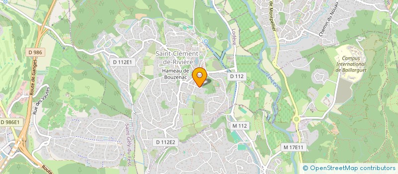 localisation de l'entreprise SCI ASPHODELE  SAINT-CLEMENT-DE-RIVIERE