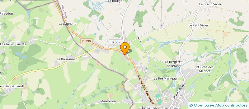 localisation de l'entreprise SCI ASPHODELE à AIGURANDE