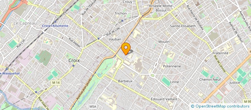 localisation de l'entreprise SCI ASPIC  ROUBAIX