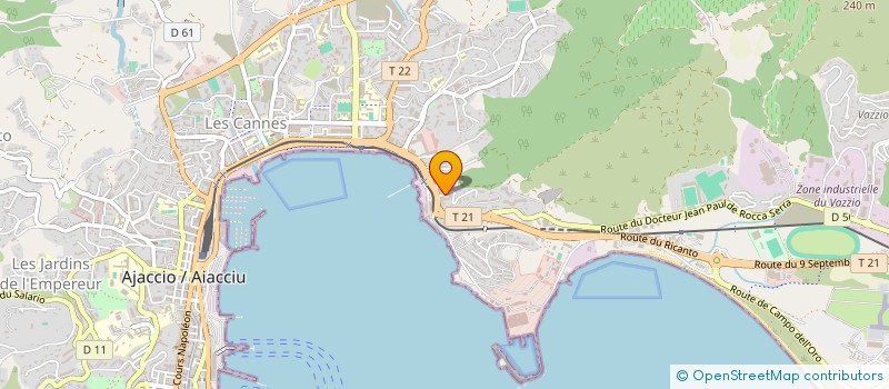 localisation de l'entreprise SCI ASPRETHOTEL GESTION à AJACCIO