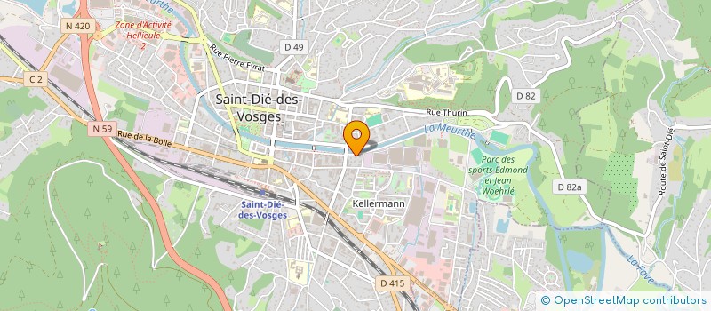 localisation de l'entreprise SCI ASR à SAINT-DIE-DES-VOSGES