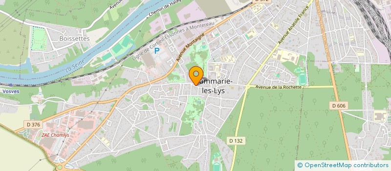 localisation de l'entreprise SCI ASSAINSYS à DAMMARIE-LES-LYS