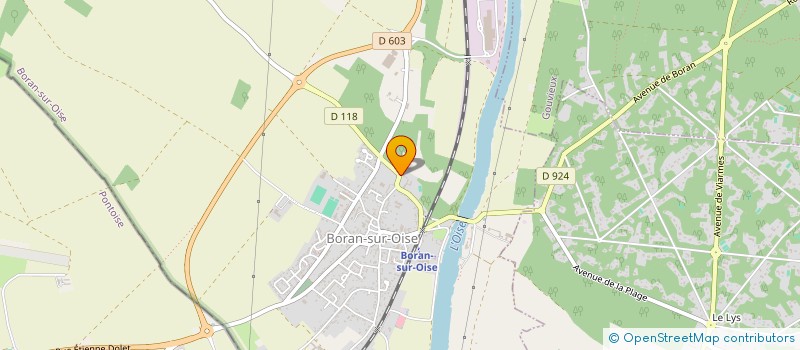 localisation de l'entreprise SCI ASSEVILLERS CAPITAL  BORAN-SUR-OISE