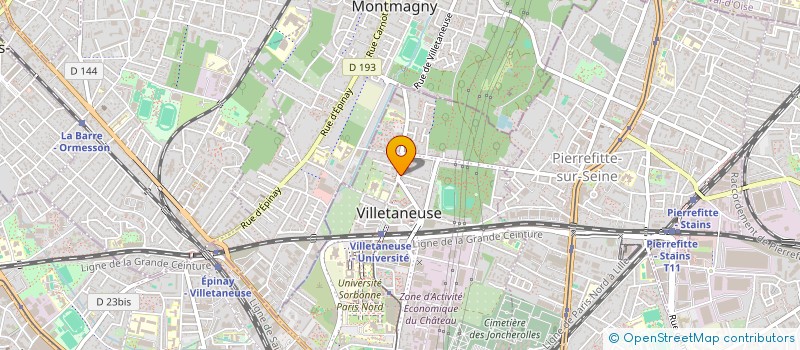 localisation de l'entreprise SCI ASSIA  VILLETANEUSE