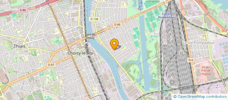 localisation de l'entreprise SCI ASSIA à CHOISY-LE-ROI