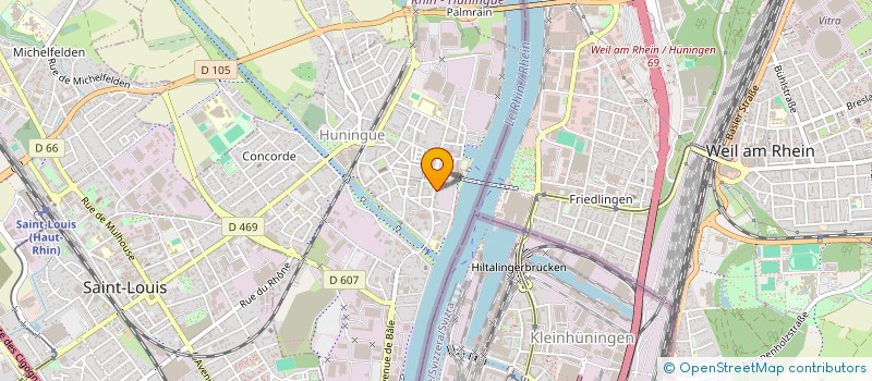 localisation de l'entreprise SCI ASSIL  HUNINGUE