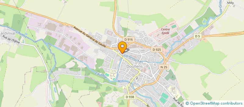 localisation de l'entreprise SCI ASSINIE  DOULLENS