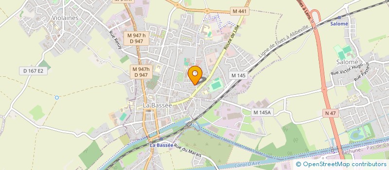 localisation de l'entreprise SCI ASSISTANCE IMMO  LA BASSEE