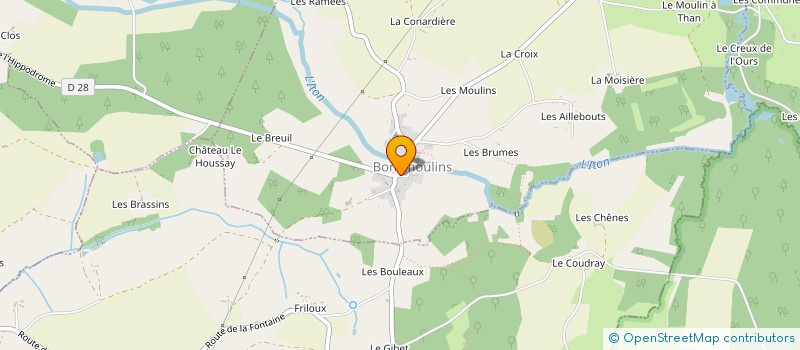 localisation de l'entreprise SCI ASSOCIATION DES FAMILLES UNIES ET SOLIDAIRES à BONSMOULINS