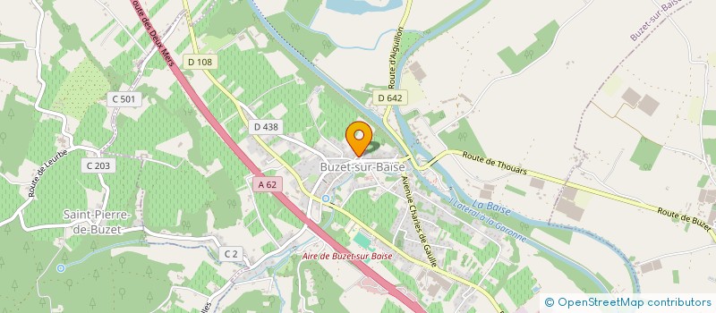 localisation de l'entreprise SCI ASSOCIATION IMMOBILIERE CHAUCHE LE GOUES ( AICLG)  BUZET-SUR-BAISE