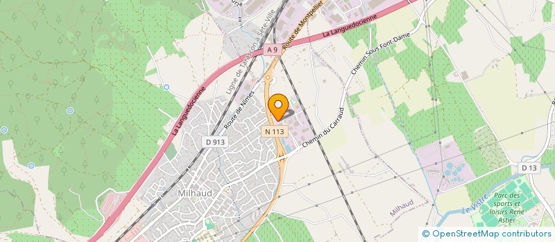 localisation de l'entreprise SCI ASSOMIC  MILHAUD