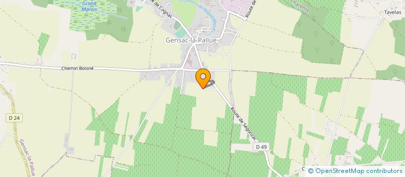 localisation de l'entreprise SCI ASSUR à GENSAC-LA-PALLUE