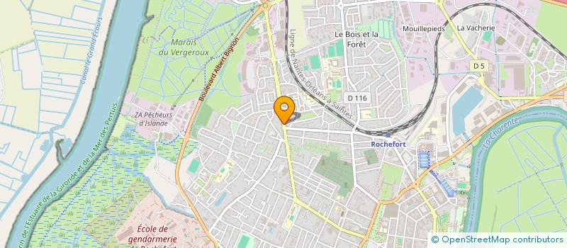 localisation de l'entreprise SCI ASSURAVENIR  ROCHEFORT