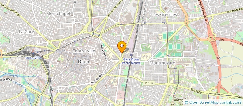 localisation de l'entreprise SCI AST à DIJON