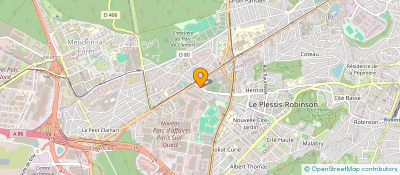 localisation de l'entreprise SCI AST  CLAMART