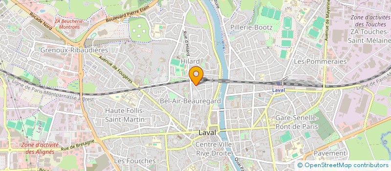 localisation de l'entreprise SCI AST IMMO à LAVAL