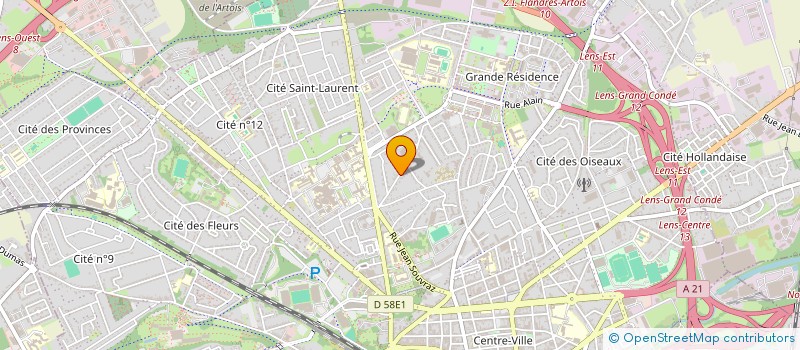 localisation de l'entreprise SCI ASTADIELLE  LENS