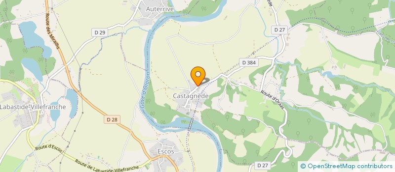 localisation de l'entreprise SCI ASTAR  CASTAGNEDE