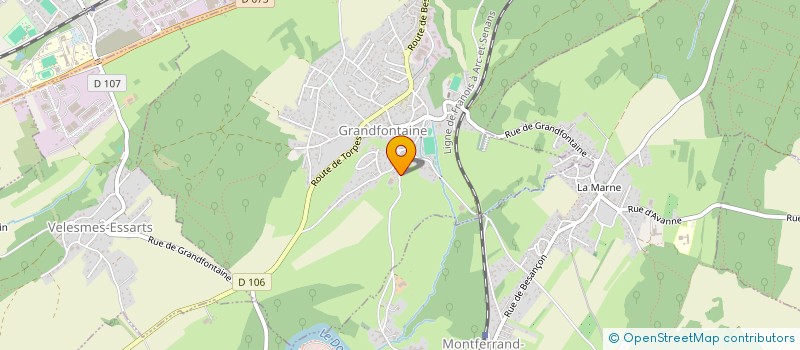 localisation de l'entreprise SCI ASTB 21  GRANDFONTAINE