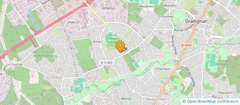 localisation de l'entreprise SCI ASTEL à GRADIGNAN