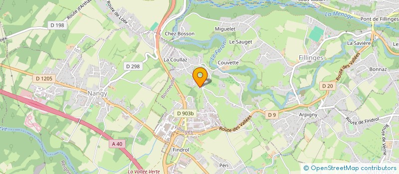 localisation de l'entreprise SCI ASTER  FILLINGES