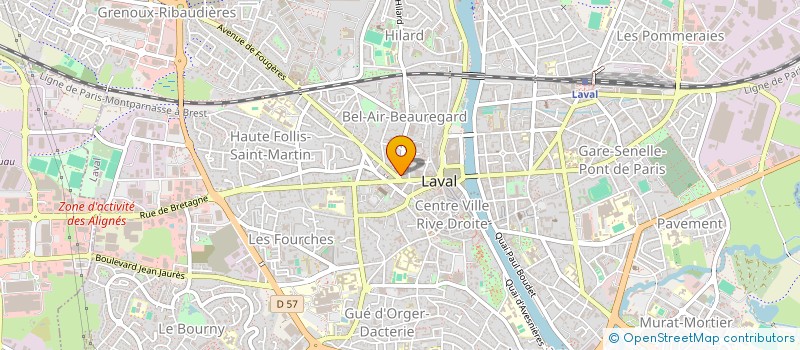 localisation de l'entreprise SCI ASTER à LAVAL