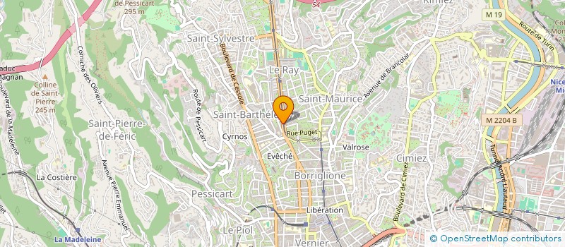 localisation de l'entreprise SCI ASTERIA  NICE