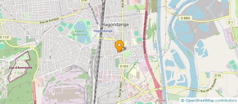 localisation de l'entreprise SCI ASTEYA à HAGONDANGE