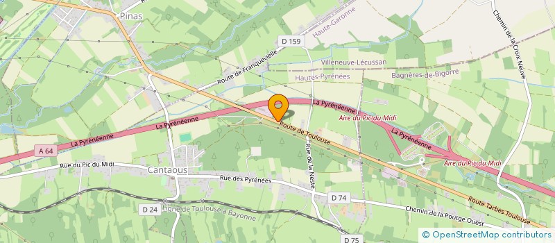 localisation de l'entreprise SCI ASTHE  CANTAOUS