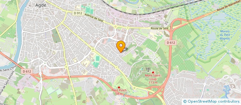 localisation de l'entreprise SCI ASTIER  AGDE