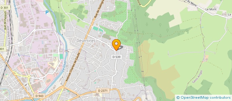 localisation de l'entreprise SCI ASTO  DESERTINES