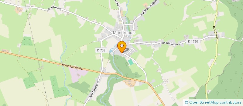 localisation de l'entreprise SCI ASTON  MONDREPUIS